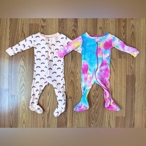 LEVERET Footed Sleeper Bundle 6-12M